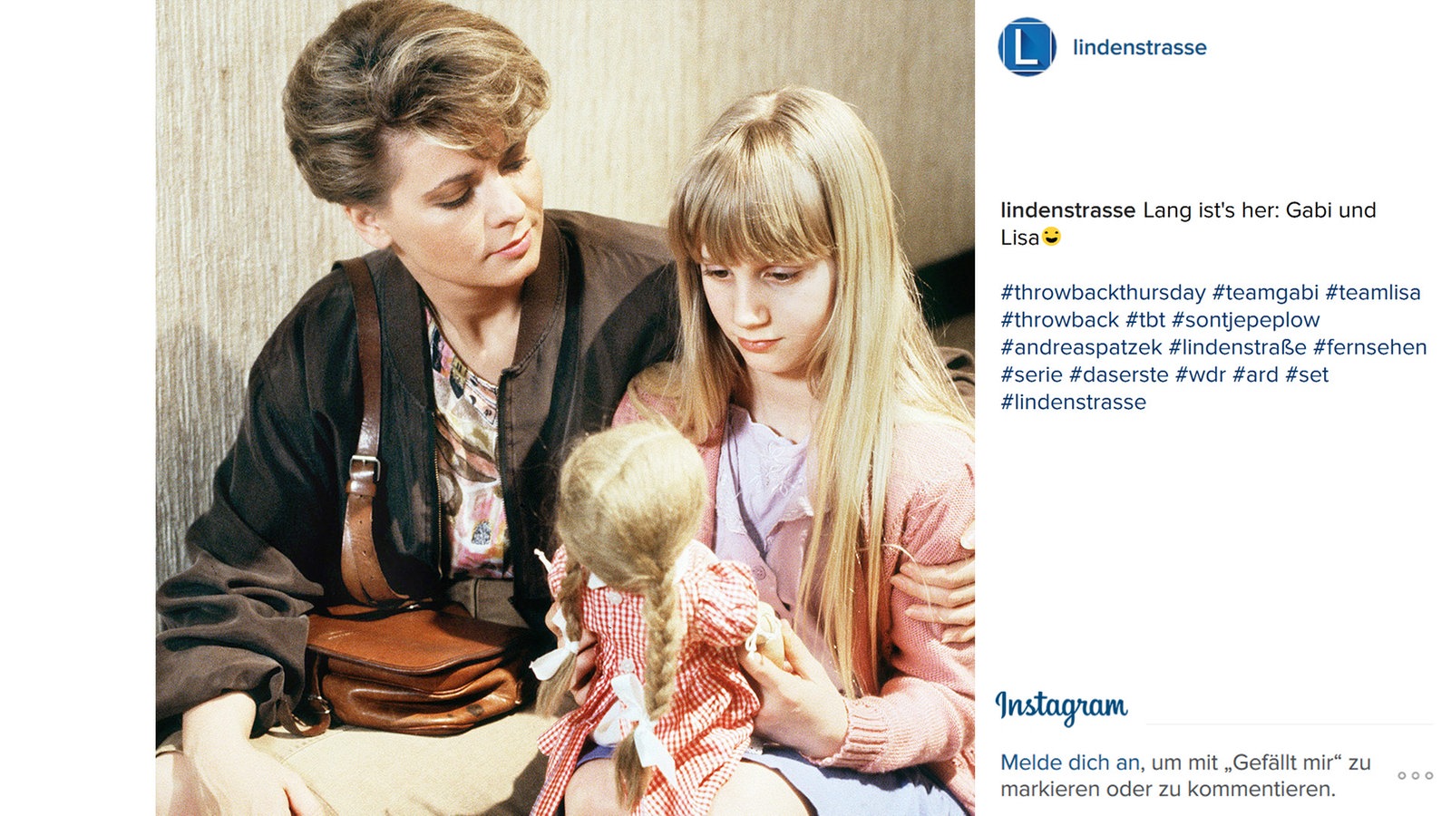 Lindenstraße bei Instagram