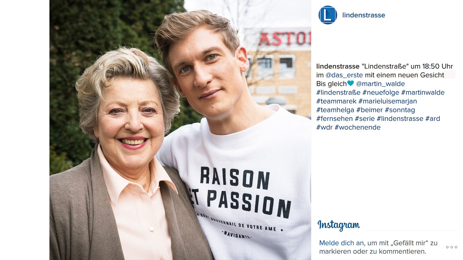 Lindenstraße bei Instagram