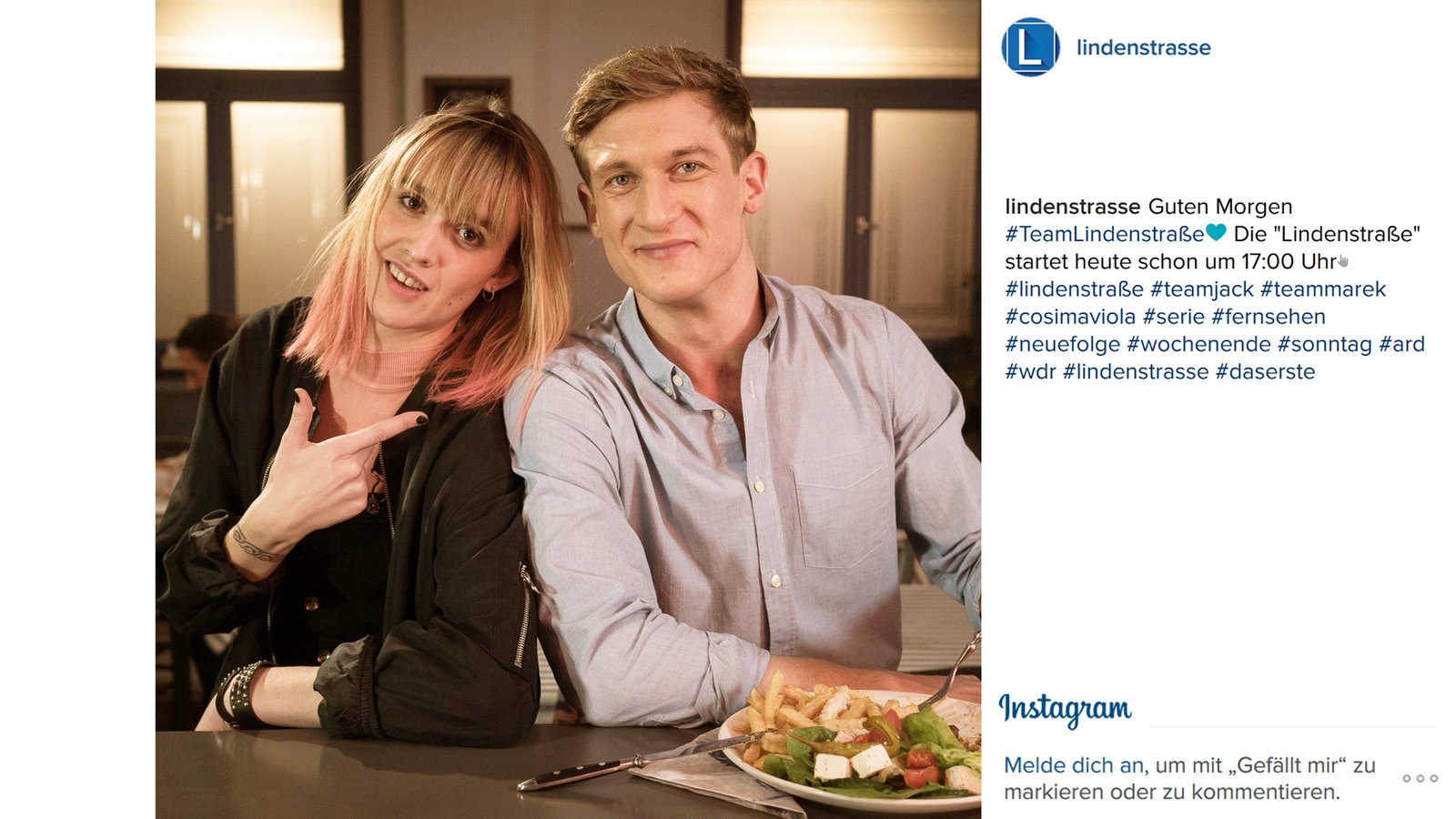 Lindenstraße bei Instagram