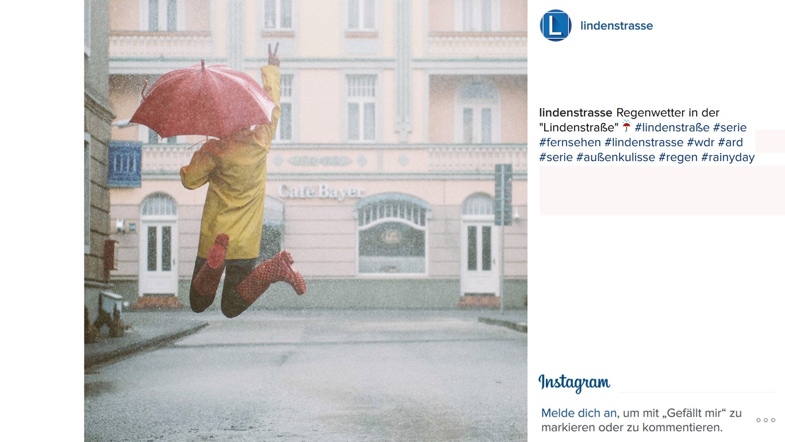 Lindenstraße bei Instagram