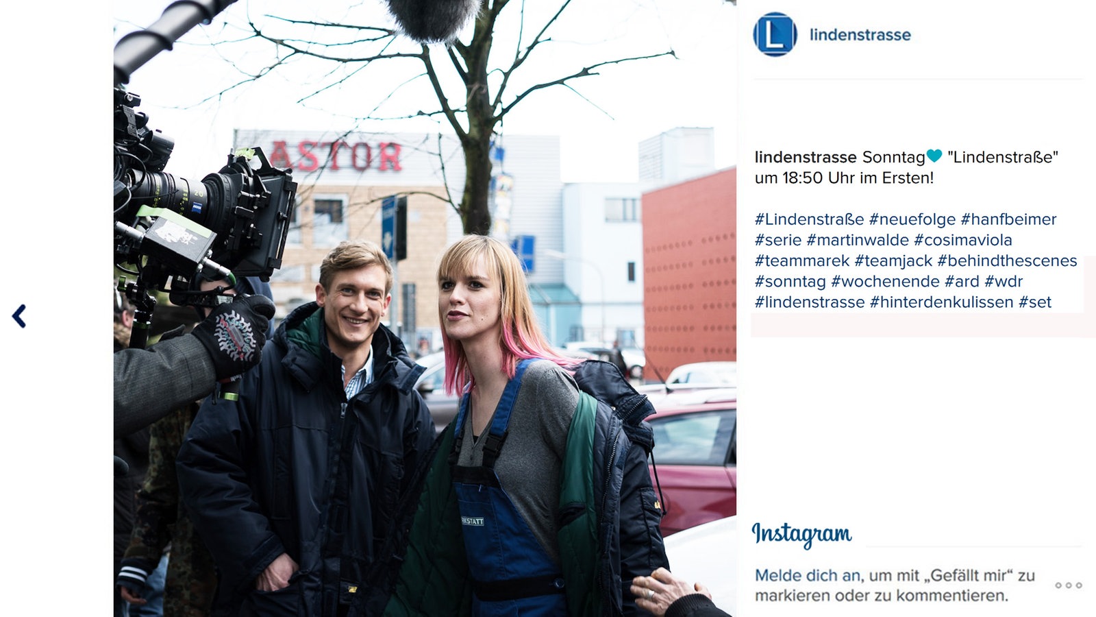 Lindenstraße bei Instagram