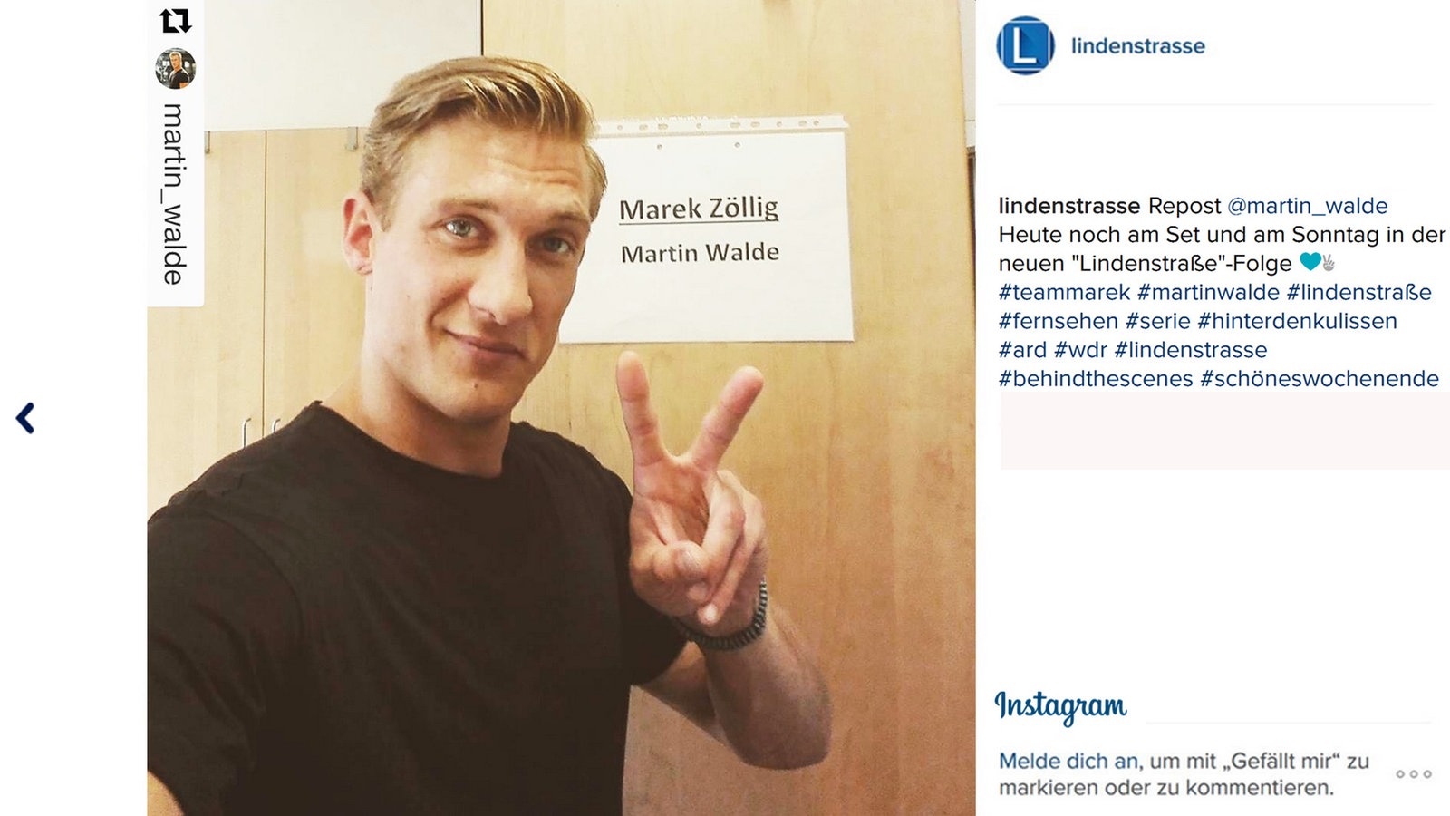 Lindenstraße bei Instagram