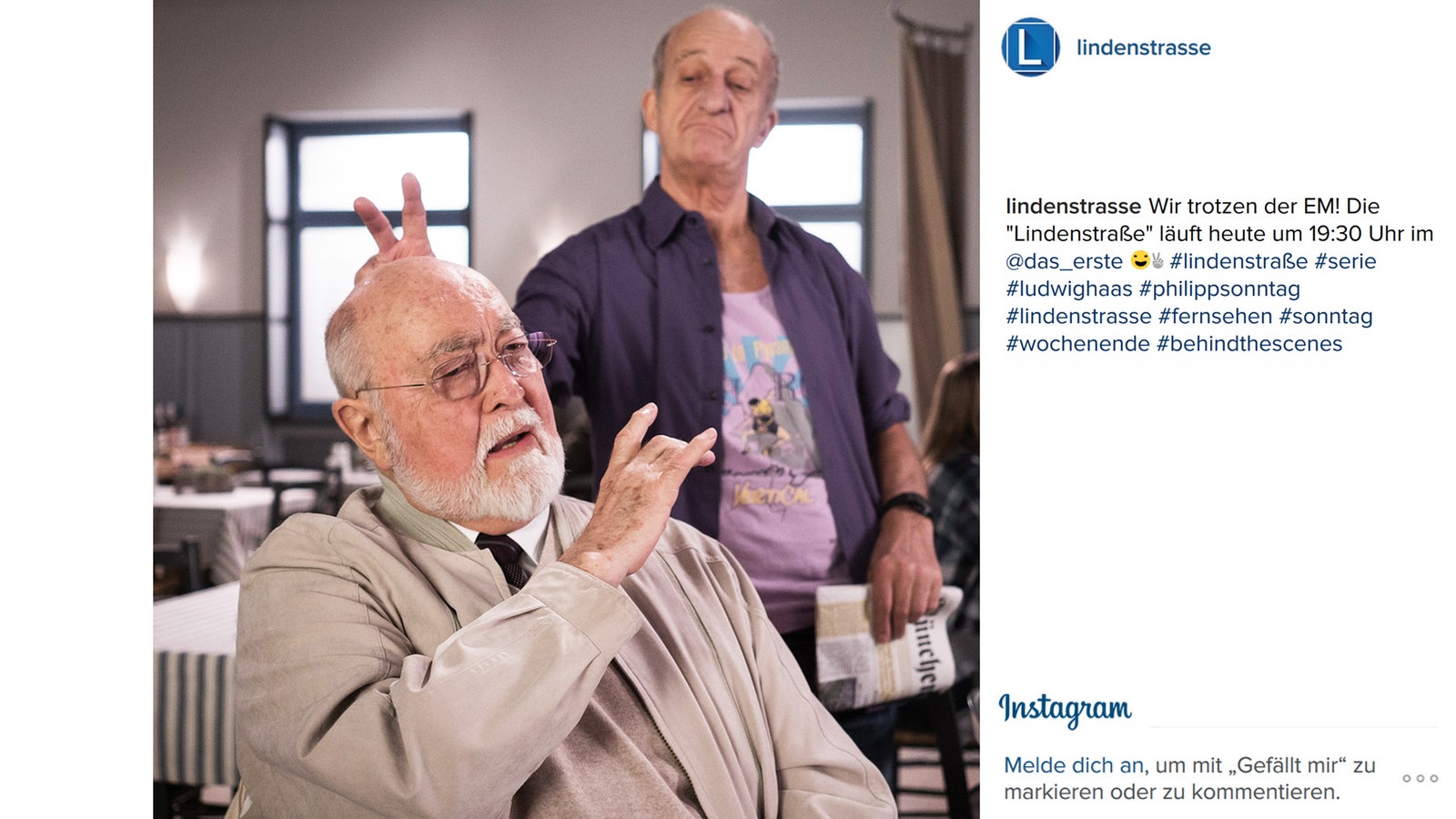Lindenstraße bei Instagram