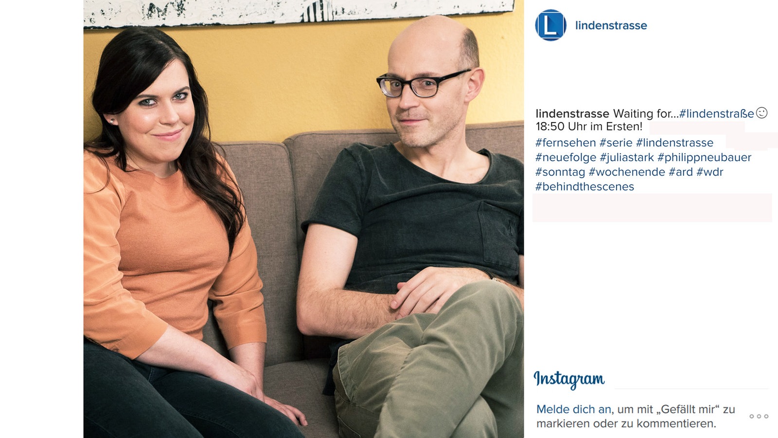 Lindenstraße bei Instagram