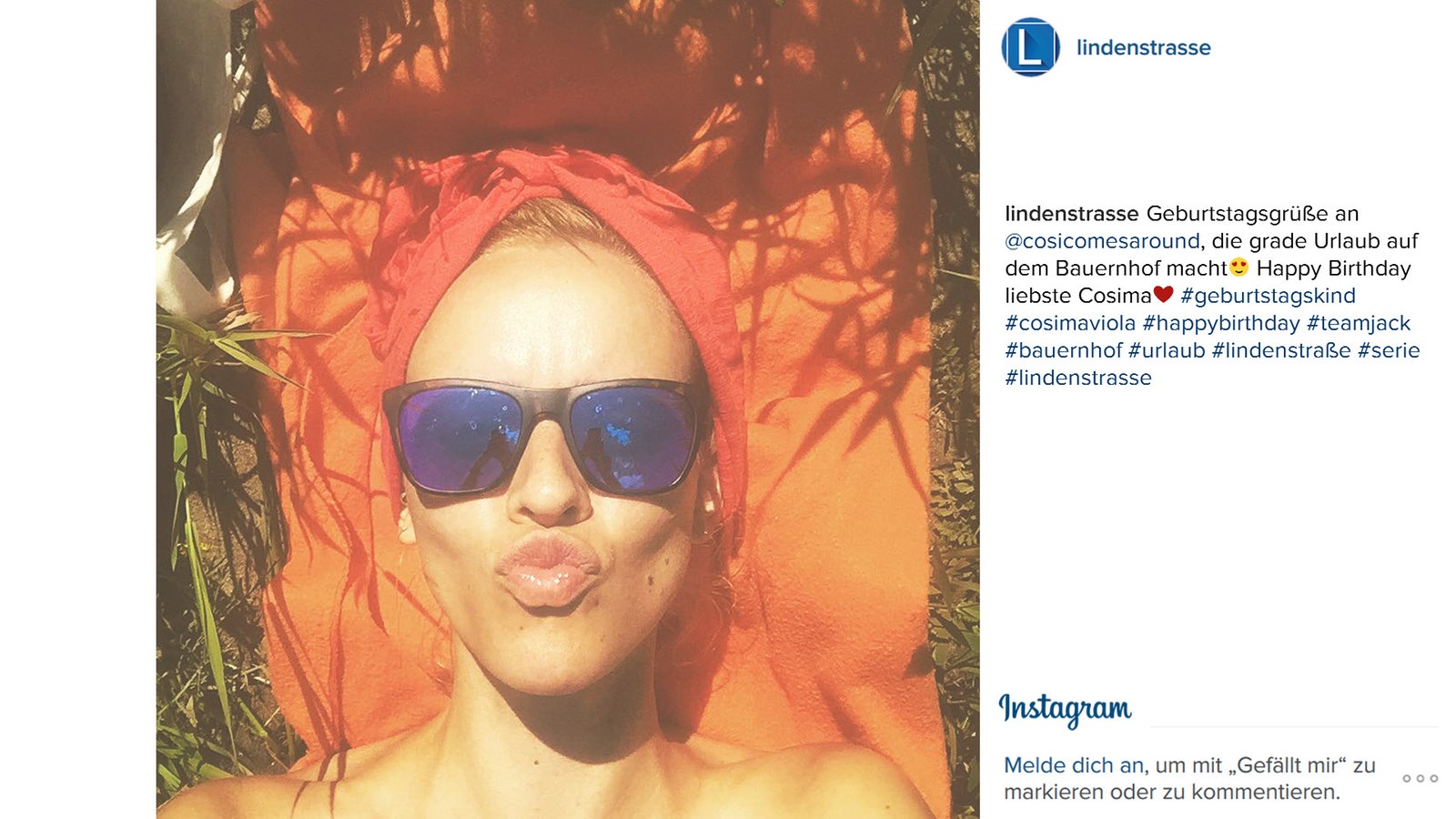 Lindenstraße bei Instagram
