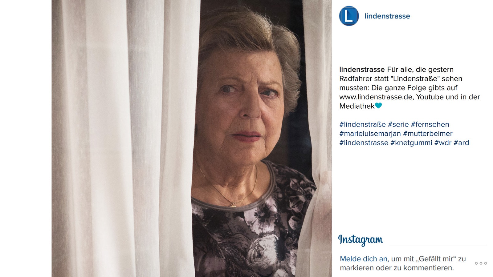 Lindenstraße bei Instagram