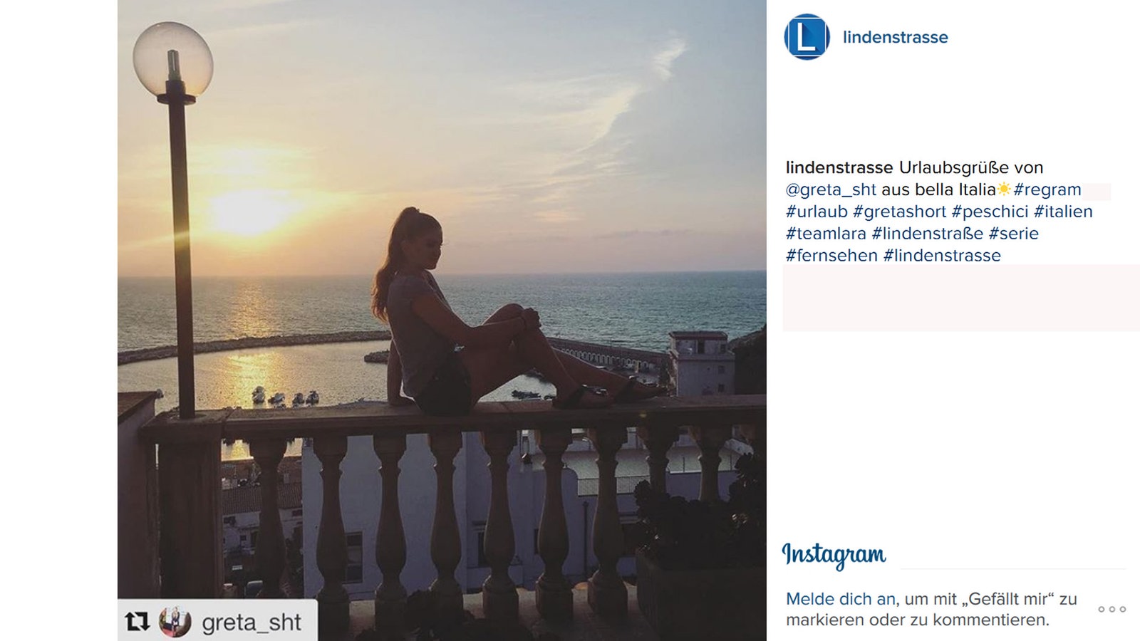 Lindenstraße bei Instagram