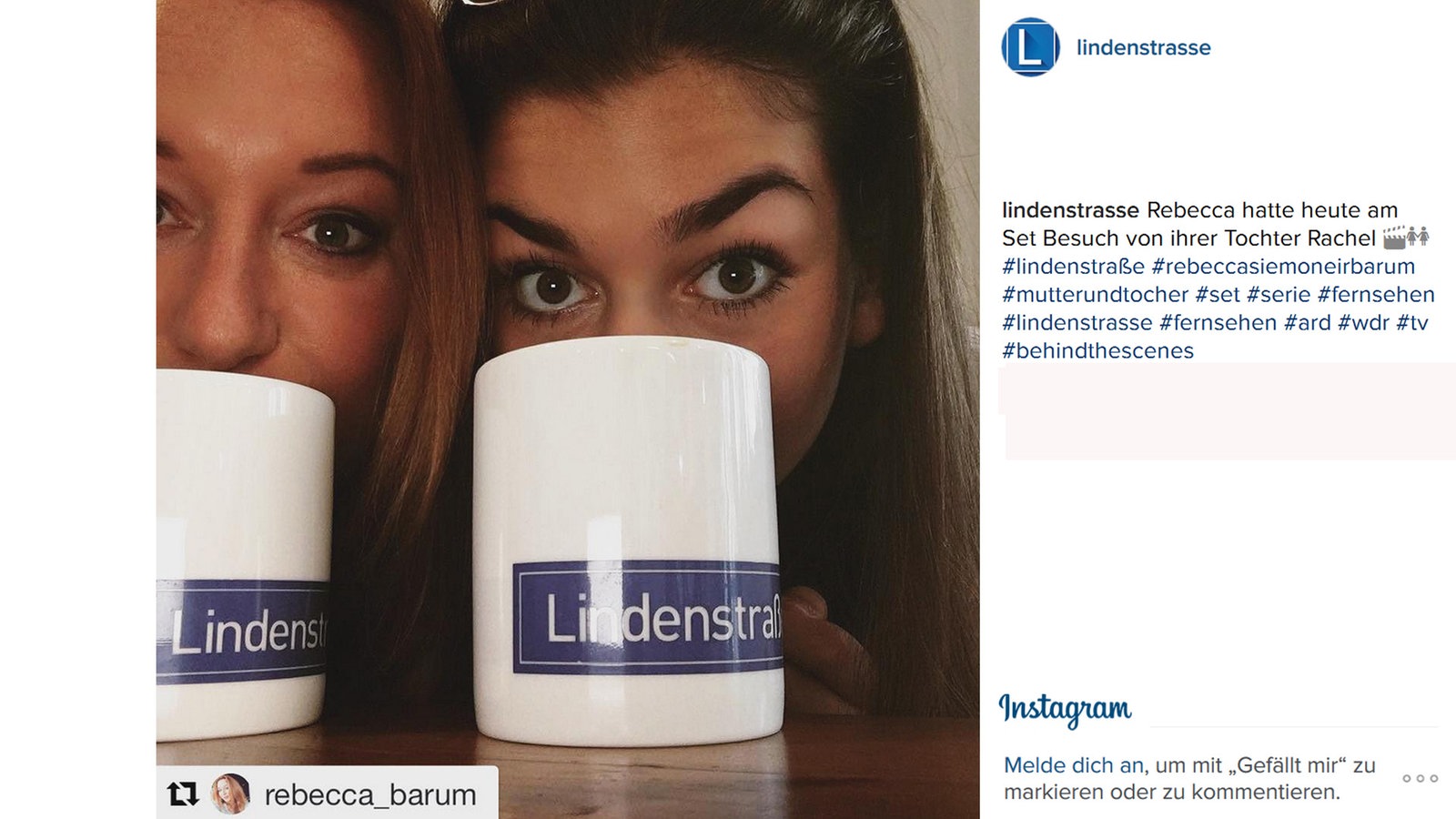 Lindenstraße bei Instagram