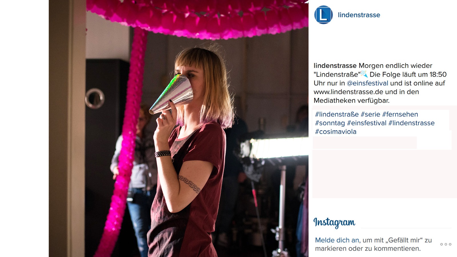 Lindenstraße bei Instagram
