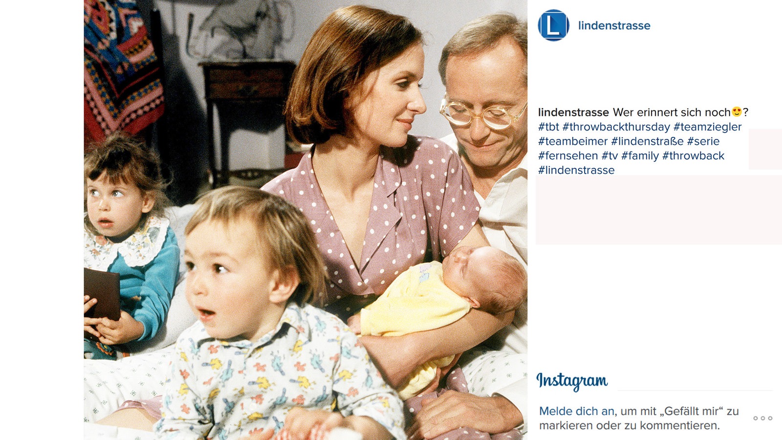 Lindenstraße bei Instagram