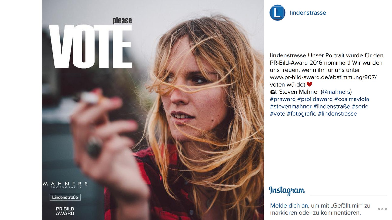 Lindenstraße bei Instagram