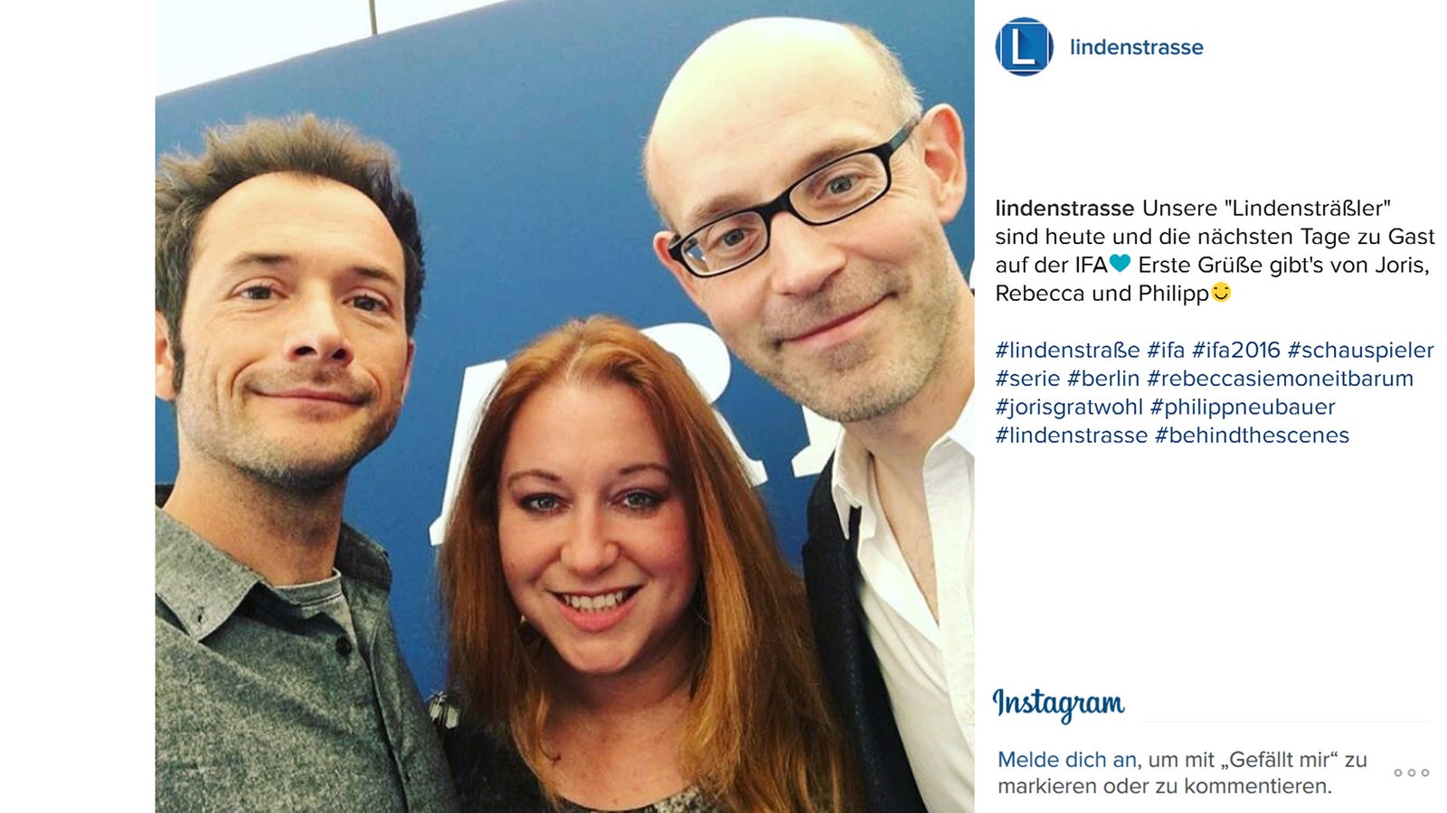 Lindenstraße bei Instagram