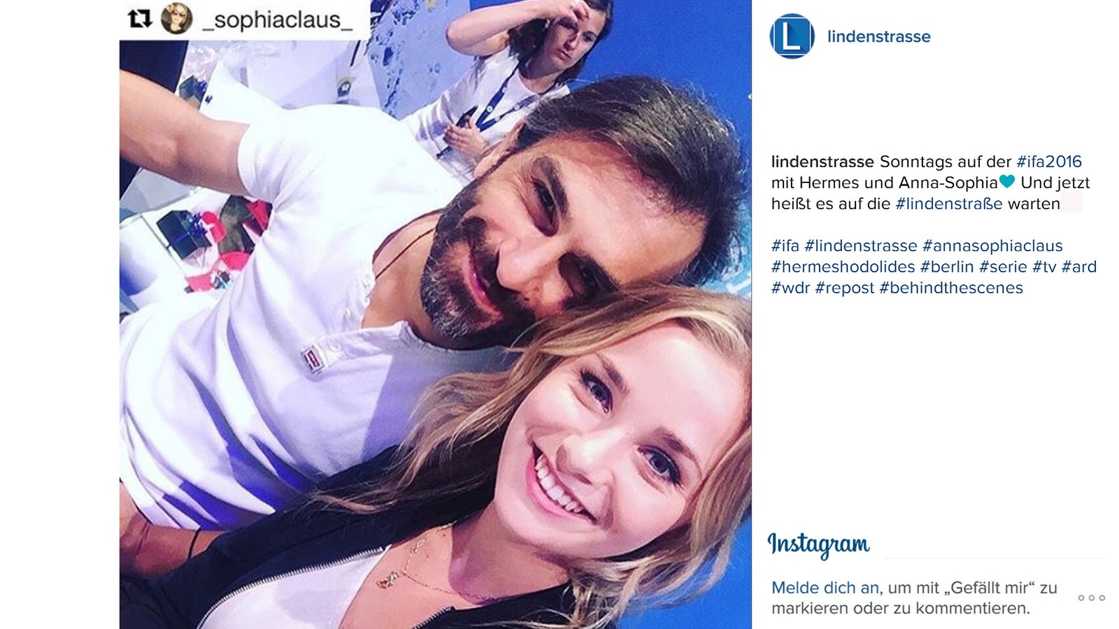 Lindenstraße bei Instagram
