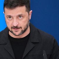 Wolodymyr Selenskyj, Präsident der Ukraine, spricht während einer Pressekonferenz im EU-Hauptquartier in Brüssel.