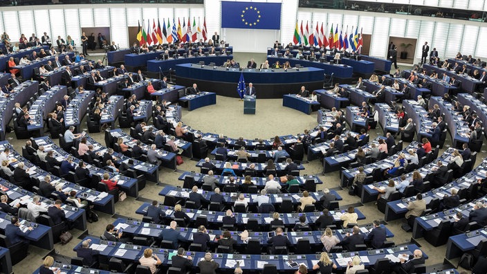 Plenarsaal des Europäischen Parlaments