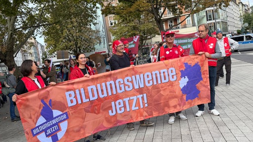 Aufnahmen von der Demo