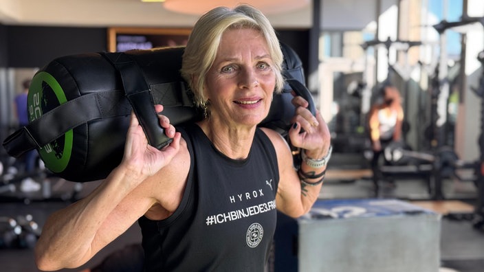 Alice beim Hyrox-Training