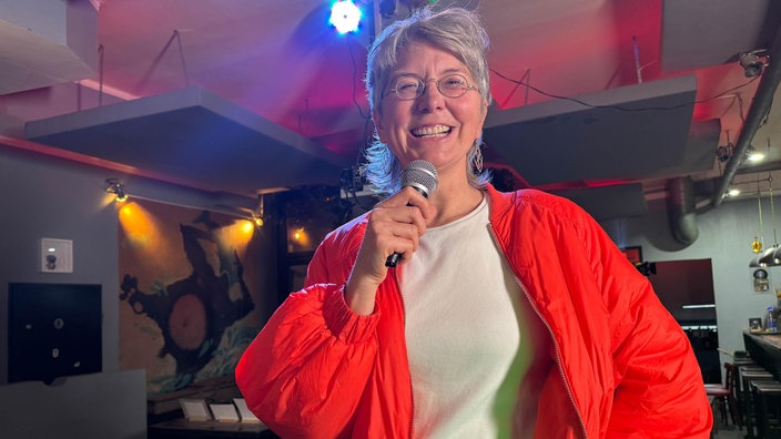 Katharina Block auf der Bühne