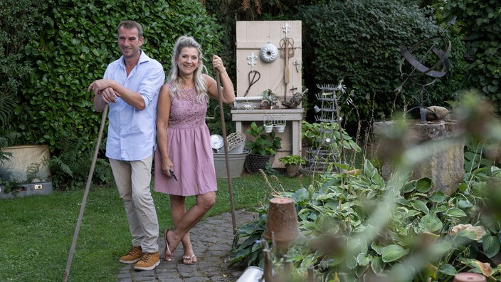 Alexandra Straßburger mit ihrem Mann Mike.