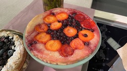 Schneller Blaubeer-Blätterteigkuchen