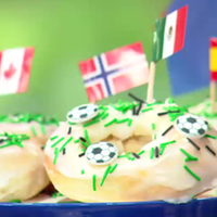 Bunte Donuts für die Fußball-WM