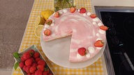 Erdbeer-Zebra-Cheesecake