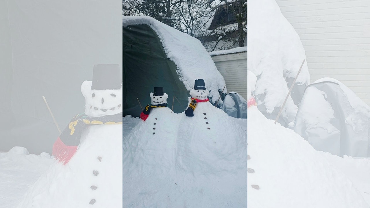 Ihre schönsten Fotos von Schneemännern
