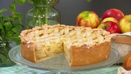 Gedeckter Apfelkuchen