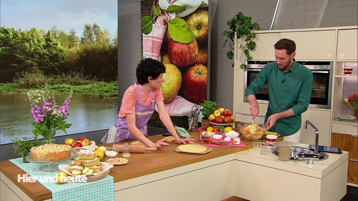 Gedeckter Apfelkuchen