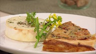 Mangold-Quiche mit gebackenem Ziegenkäse
