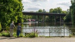 Seniorenpaar im Wiehlpark