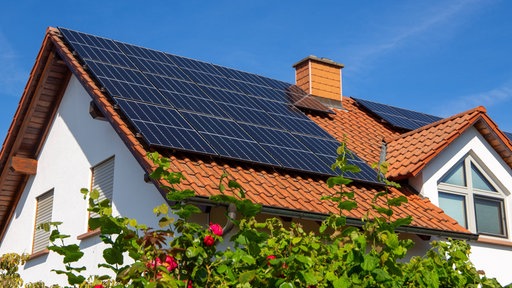 Solaranlage auf einem Einfamilienhaus