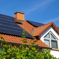 Solaranlage auf einem Einfamilienhaus