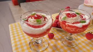 Spaghettieis-Dessert