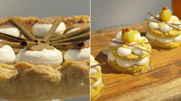 Pumkin Pie vs. Kürbis Macaron-Törtchen
