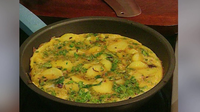 Spanische Tortilla  mit Rucola 