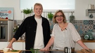 Yvonne Willicks und Jaspar Wcislo in der "Meisterküchen" Küche.