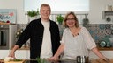 Yvonne Willicks und Jaspar Wcislo in der "Meisterküchen" Küche.