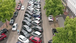 Parkplätze aus der Vogelperspektive