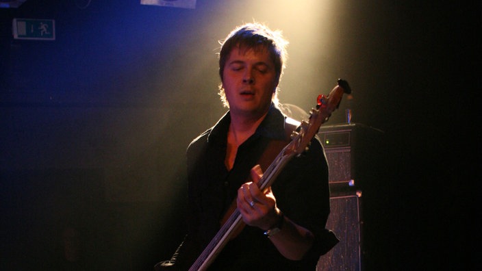 Der Bassist von Rafael Weber beim Bootleg im September 2007