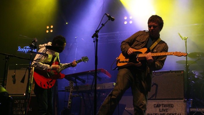 Gitarrist und Sänger von The Sunshine Underground geben Gas bei der 21. Rocknacht 2007
