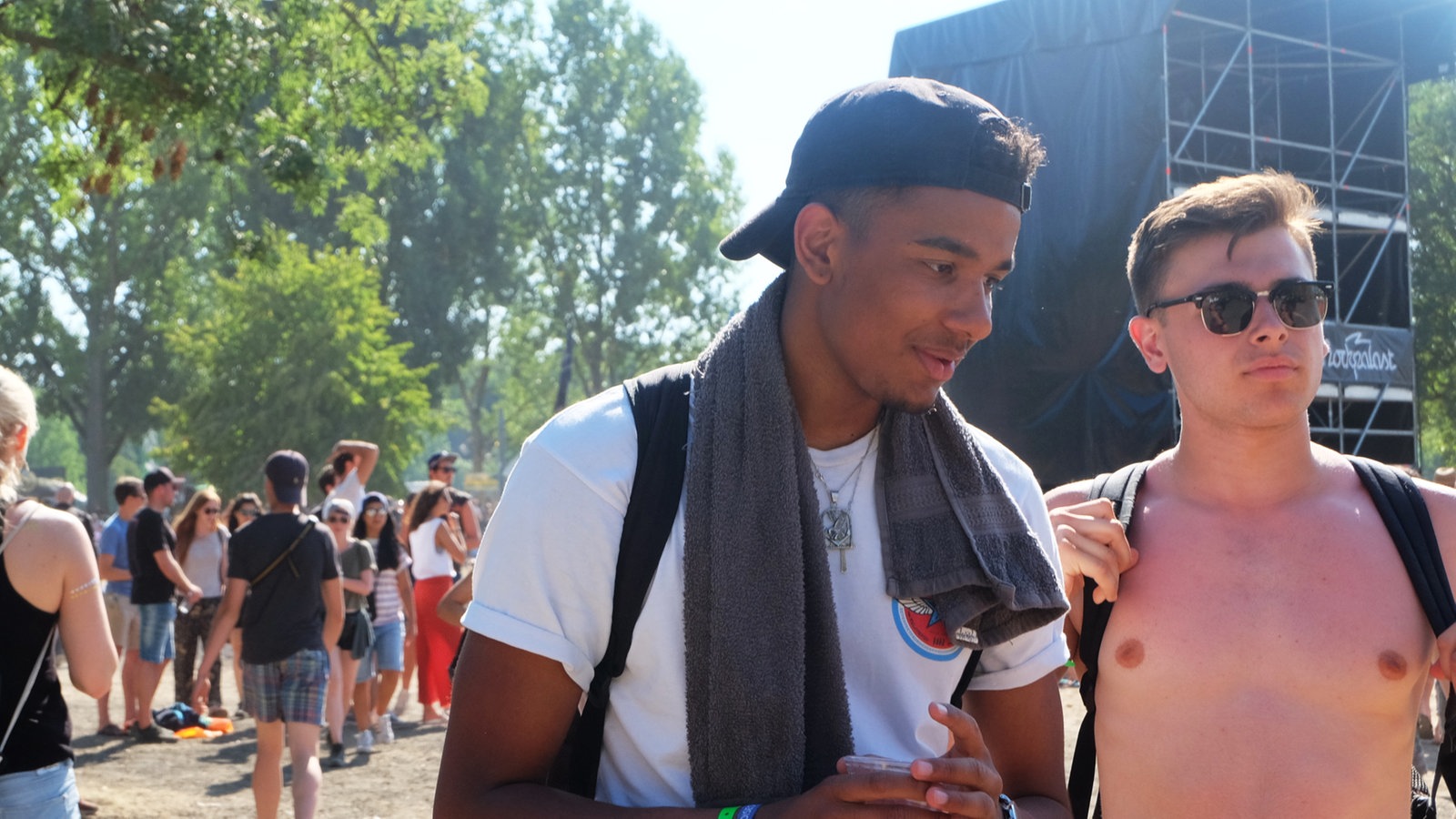 Besucher auf dem Summerjam Festival 