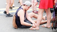 Besucher auf dem Summerjam Festival 