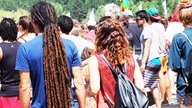 Besucher auf dem Summerjam Festival 