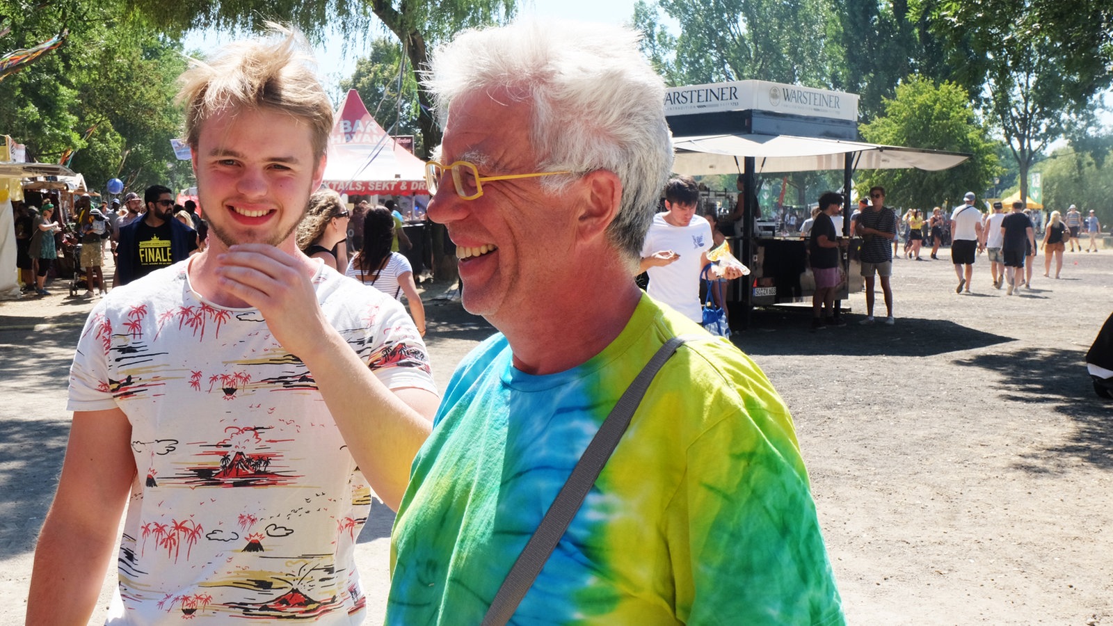 Besucher auf dem Summerjam Festival 