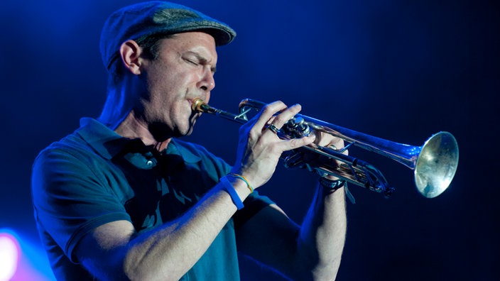 Der Trompetist von Groundation, David Chachere