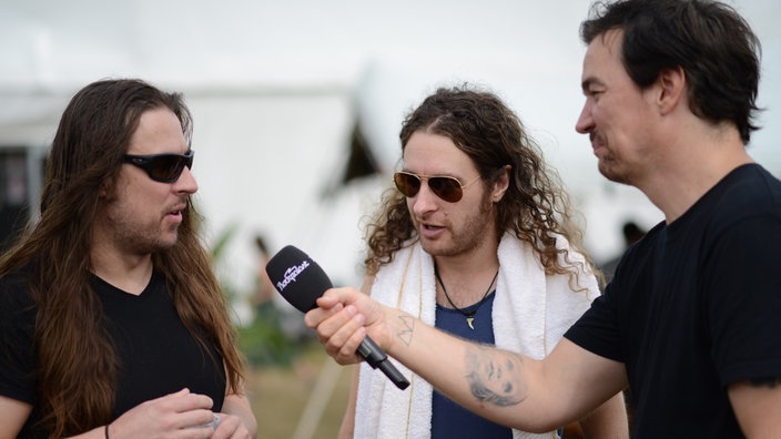 Airbourne im Interview beim Highfield Festival 2016