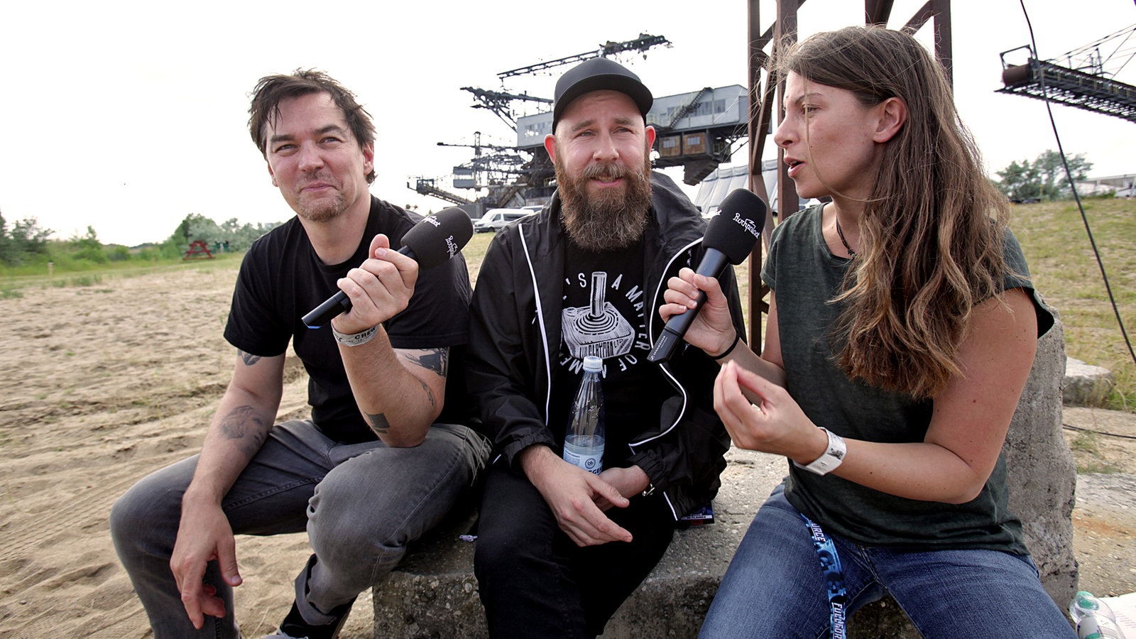 In Flames im Rahmen des With Full Force 2017 im Interview mit den Rockpalast-Reportern Ingo Schmoll und Conny Schiffbauer