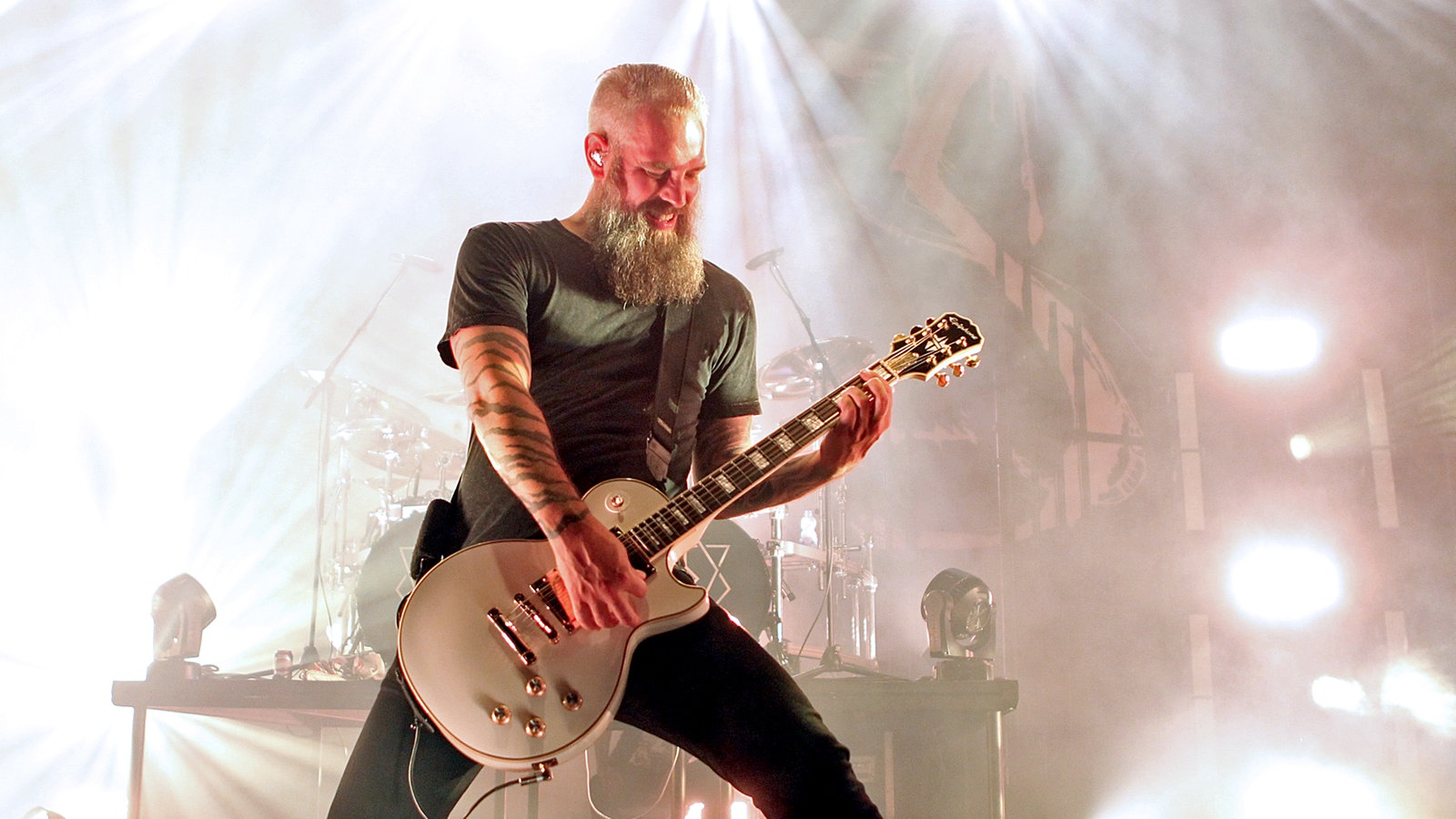 In Flames während eines Auftrittes im Rahmen des "XXIV. With Full Force Festival 2017" vom 22.06. - 24.06.2017 in Ferropolis, Gräfenhainichen.