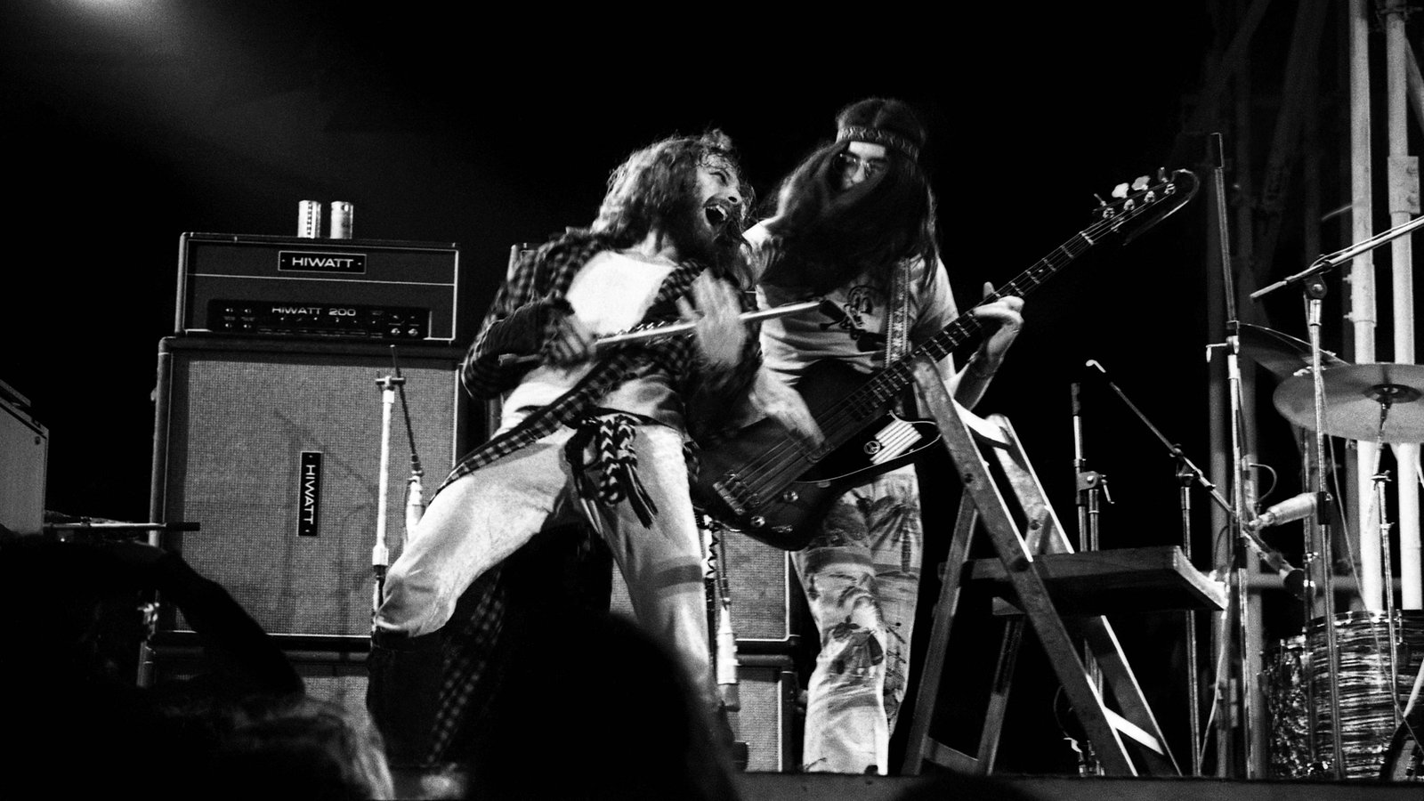 Jethro Tull und Ian Anderson beim Isle of Wight Festival im August 1970